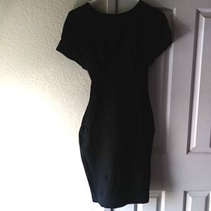 Black midi dress